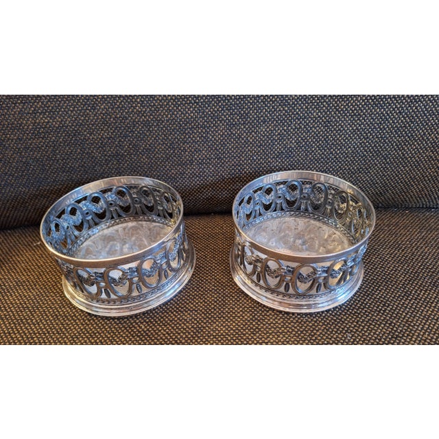 German Bottle Stands in Silver by Koch & Bergfeld, 1930s, Set of 2, in Very Good conditions. Designed 1920 to 1949 This...