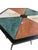 Mid-Century English Gothic Style Iron Side Table With Hexagonal Marble Inlay Top For Sale In Phoenix - Image 6 of 11
