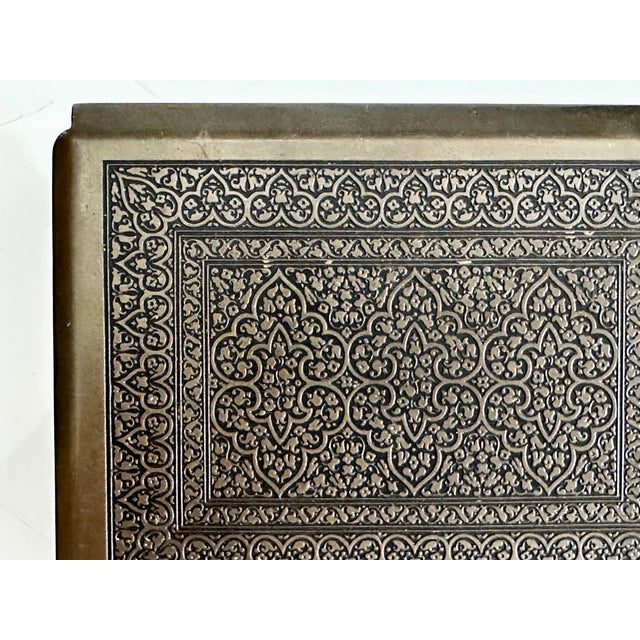 Patinated Brass Cigarette Box, Germany, 1950s For Sale - Image 10 of 13