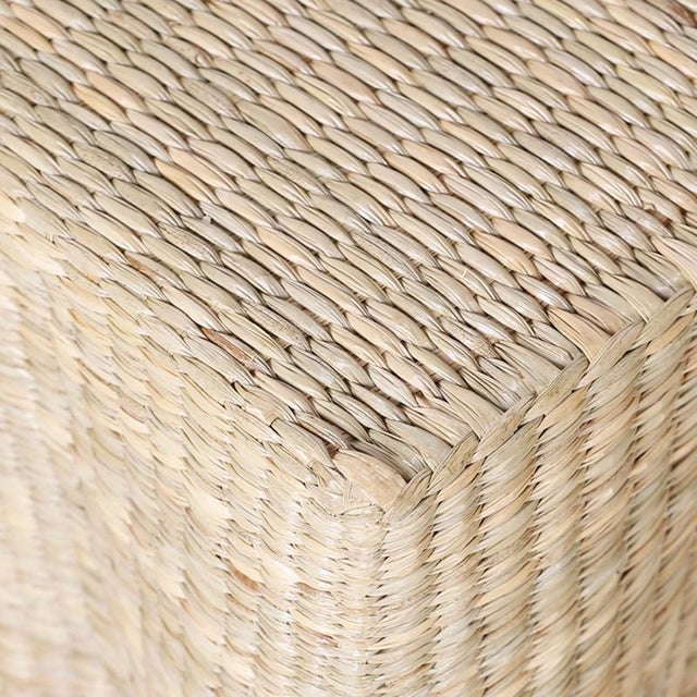 Pair of Wicker Drapery Ghost End Tables For Sale - Image 10 of 10