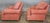 Late 20th Century Pair Hancock & Moore Red Suede Leather Armchairs Club Chairs Nailhead Trim For Sale - Image 9 of 11