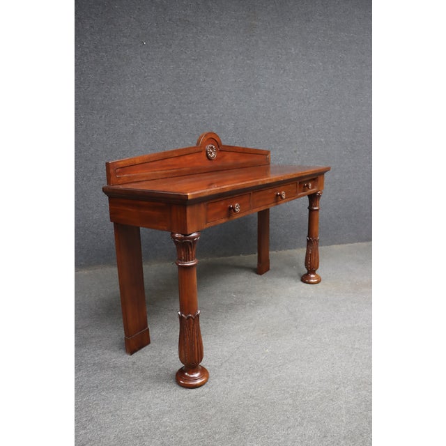 Hickory Chair Furniture Company Hickory Chair Co. Mahogany Console Table With Drawers For Sale - Image 4 of 13