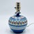 Mid-Century Modern Vintage ItalianMid-Century Modern Vietri Italy D’Amore Blue Geometric Ceramic Vase Table Lamp For Sale - Image 3 of 7