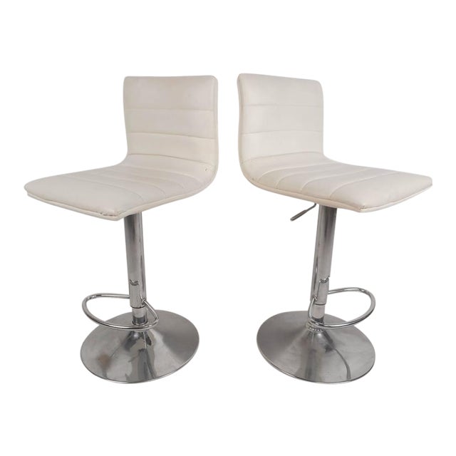 MidCentury Modern Adjustable Bar Stools Chairish