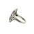 Art Deco Mid 20th Century Art Deco 18k White Gold Diamond Ring, Size 5 For Sale - Image 3 of 4