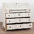 Early 19th-century Swedish oak secretary bureau with a newer professionally applied antique white painted exterior with...