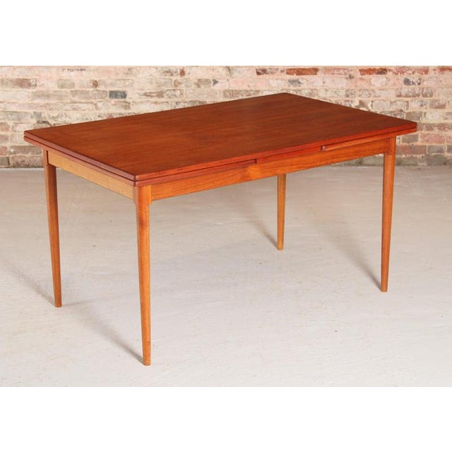 Mid-Century Danish Extending Teak Dining Table, 1970s For Sale - Image 3 of 14