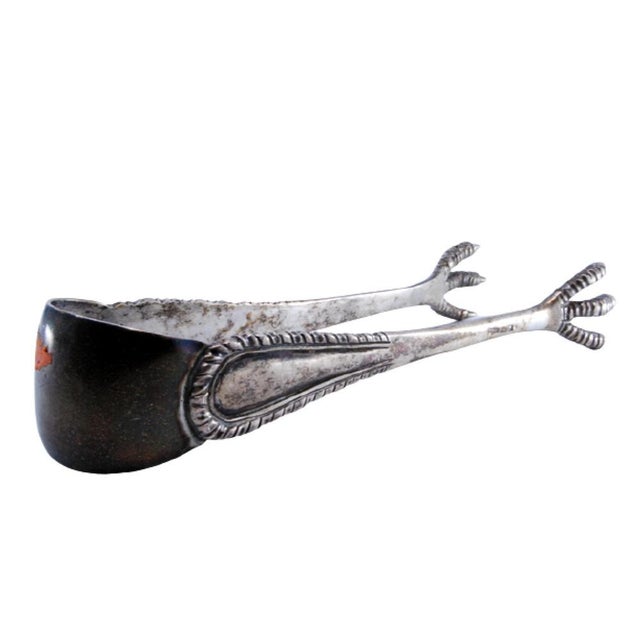 Silver Ice Tongs with Claw-Shaped Tongs For Sale - Image 10 of 10