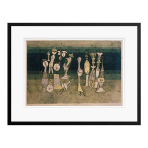 Paul Klee 'Comedy' Archival Pigment Print Framed in Black Reproduction