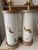 These Japanese butterfly prints have a mid century feel and great earthy colors. The tall pair of blown glass decoupage...