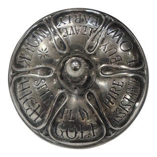 Vintage 1940s Sterling Silver Executive Decision Maker For Sale