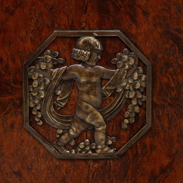 1920s Art Deco Wooden Sideboard with Marble Top For Sale - Image 14 of 18