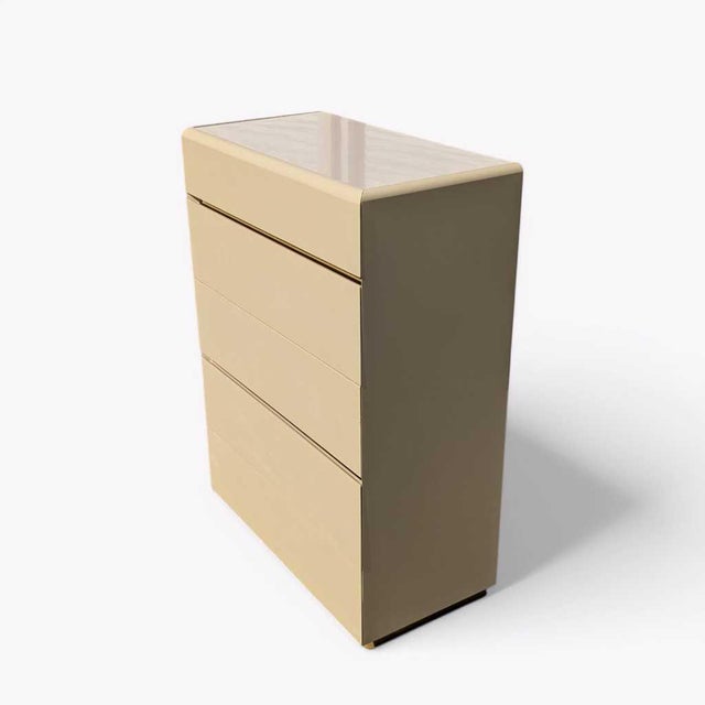 Lane Postmodern Five-Drawer Tallboy Dresser, Mid-Century Modern, Mid-Century For Sale - Image 10 of 14