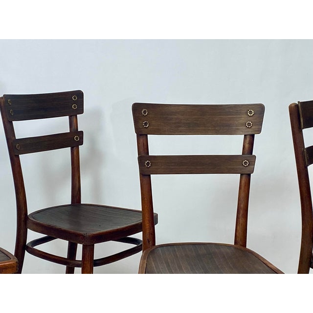 Thonet Vintage Model No. 651 Beechwood Chairs by Michael Thonet for Thonet, 1939, Set of 4 For Sale - Image 4 of 18