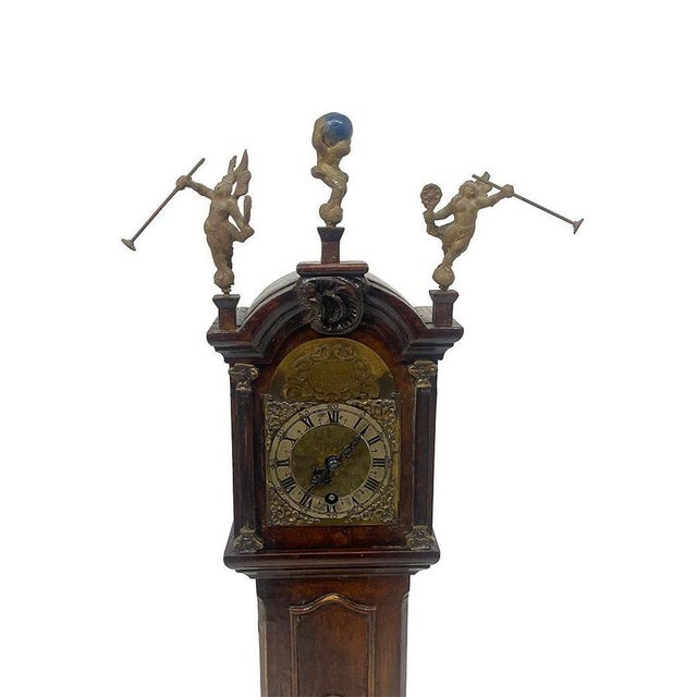 Miniature longcase grandfather clock This grandfather clock contains a Lenzkirch A.G.U. movement (founded in 1851). Based...