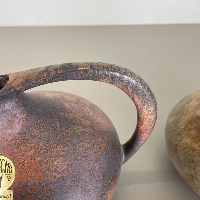 Ceramic Pottery Vases 313 attributed to Kurt Tschörner Ruscha, Germany, 1970s, Set of 2 For Sale - Image 7 of 18