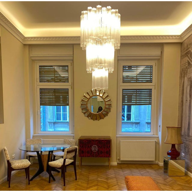 Large Murano Glass Tronchi Chandelier, 1970 For Sale - Image 3 of 13