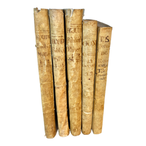 18th Century Spanish Vellum Books - Set of Five