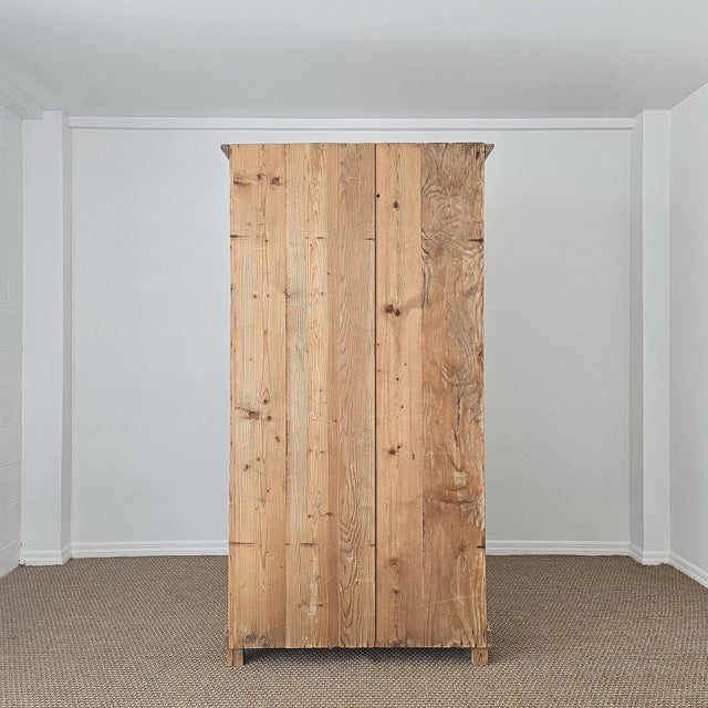 Antique English Pine Single Door Cupboard For Sale - Image 10 of 15