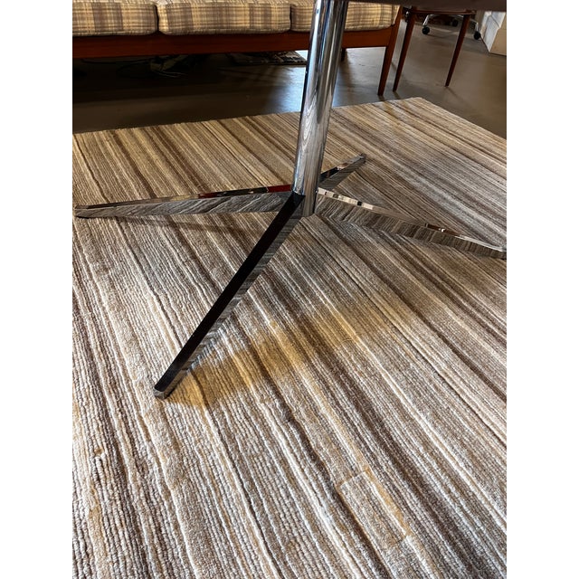 Vintage Knoll International Oval Rosewood Dining Table With Chrome Pedestal For Sale - Image 11 of 14