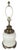 1970s 1970s Morris Greenspan Hollywood Regency White Ceramic & Brass Table Lamp For Sale - Image 5 of 10