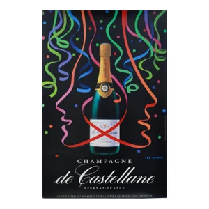 1980 French Champagne Advertisement - "Champagne De Castellane" - Leo Kouper