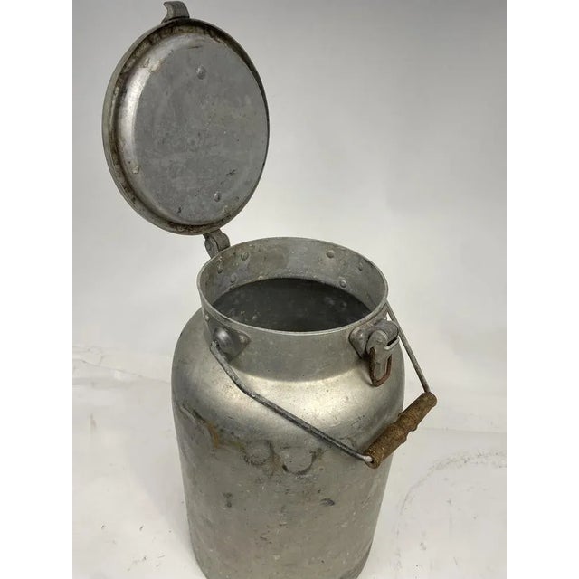 Mid-Century Modern Milk Bin in Aluminum, 1950s For Sale - Image 3 of 8