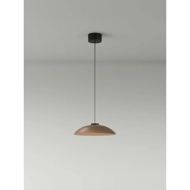 Small Brown Headhat Plate Pendant Lamp by Santa & Cole For Sale - Image 4 of 11