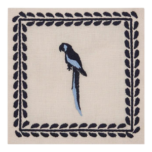 Johanna Ortiz Deep Navy Caica Cocktail Napkin, Set of 4