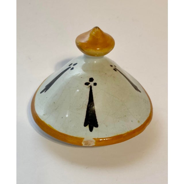 Share Antique Desvres French Faience Chocolate Pot With Breton & Decor Riche Border For Sale - Image 11 of 13
