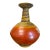 Mid 20th Century Alvino Bagni for Raymor Attributed Vase, Orange, Red & Yellow Ceramic For Sale