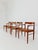 Danish Teak and Congac Faux Leather Dining Chairs by H. W. Klein for Bramin, 1960s, Set of 4 For Sale - Image 5 of 11