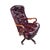 Burgundy 1994 Classic Leather Burgundy Top-Grain Leather Tufted Executive Swivel Chairs – Pair For Sale - Image 8 of 12