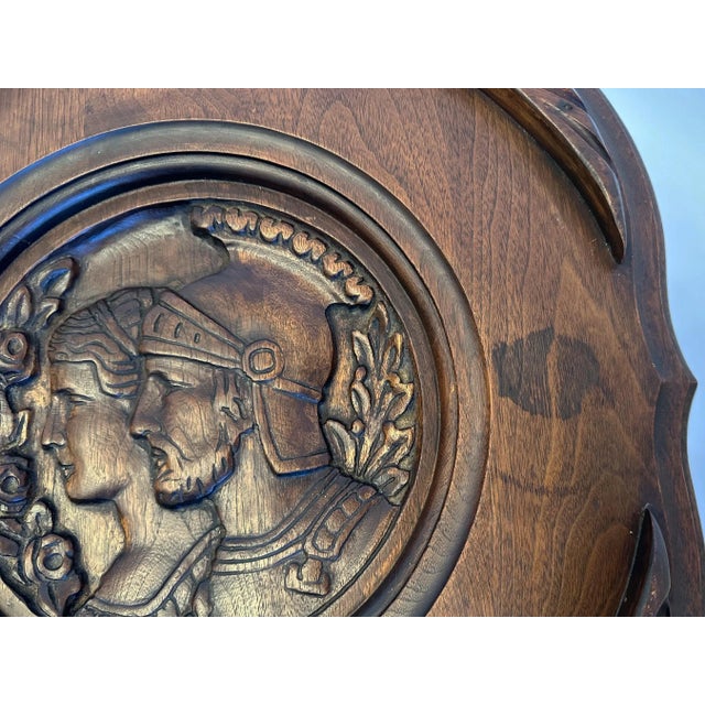 1920s Antique Victorian Dark Stain Carved Wood Tray Cocktail Table For Sale In Minneapolis - Image 6 of 10