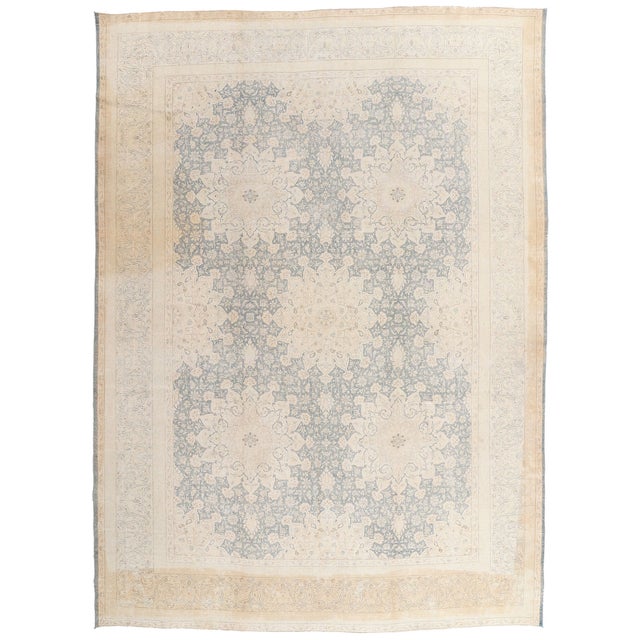 Vintage Persian Kerman Rug, 09'07 X 13'03 For Sale - Image 9 of 11