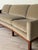 Mid 20th Century Mid-Century Curved Sofa in Sage Green Graphic Cut Mohair For Sale - Image 5 of 12