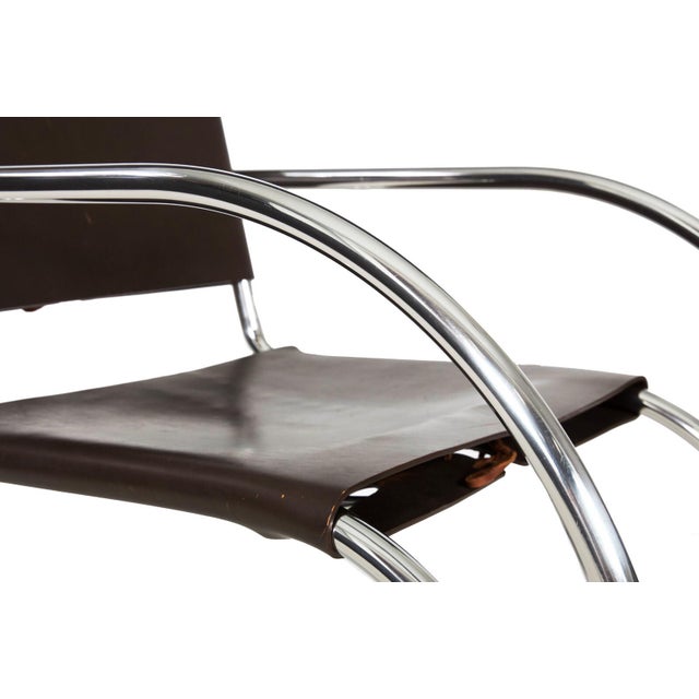 Pair of Mr20 Chrome Steel & Leather Armchairs, Mies Van Der Rohe, Circa 1970s For Sale - Image 10 of 16