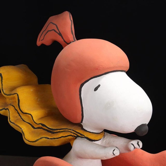 Vintage Snoopy with Chariot and Temple Plywood, 1990s For Sale - Image 4 of 15