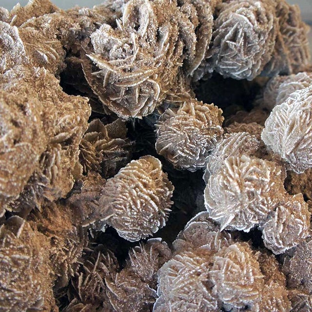 Traditional Late 20th Century Very Large Selenite Desert Rose Crystal Cluster Rock Formation For Sale - Image 3 of 11