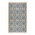 Part & Parcel Goods Wool Star Rug, 2’6” x 12', Celadon, Navy, Sky Blue and Eggshell For Sale