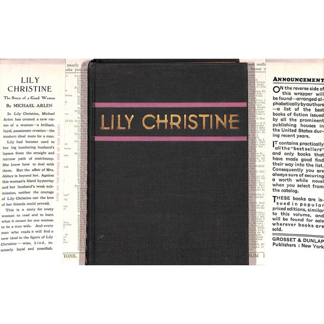 Traditional "Lily Christine: The Story of a Good Woman" 1929 Arlen, Michael For Sale - Image 3 of 4