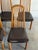 Solid Oak High-Back Dining Chairs Set of 5 With Brown Upholstery Vintage 1980s For Sale - Image 11 of 11