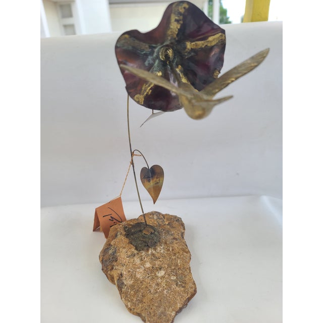 Bijan Metal Hummingbird Sculpture For Sale - Image 9 of 9