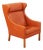 Model 2204 Wingback Armchair in Wood and Leather by Børge Mogensen for Frederica, 1963 For Sale