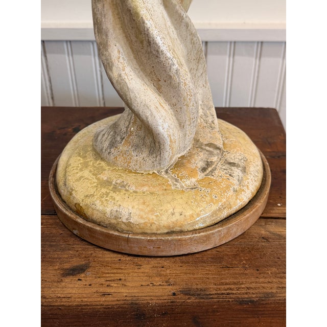 Vintage Organic Ceramic Lamp For Sale - Image 9 of 9