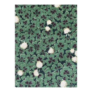 Décors Barbares Trèfles 4 1/2 Yards Cotton Fabric For Sale
