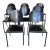 Set of 8 Attributed to Dakota Jackson Memphis Style Vik-Ter Side Chairs For Sale