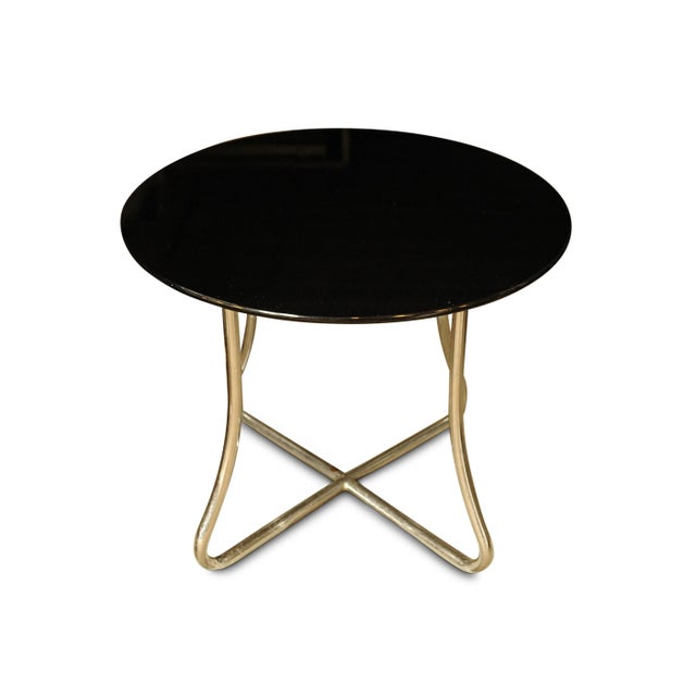 Industrial Circular Side Table from PEL, 1930s For Sale - Image 3 of 13