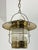 Metal Naval Pendant Lamp in Brass and Opaline Glass, 1940s For Sale - Image 7 of 13