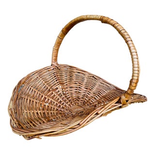 French Country Style Vintage Flower Basket For Sale